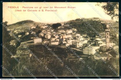 Firenze Fiesole Scavi Monumenti Romani cartolina JK0447