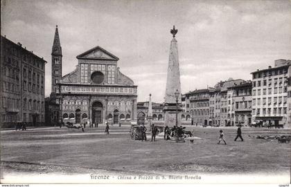 Italia - Italie - Italy - Florence - Firenze - Chiesa e Piazza - CPA