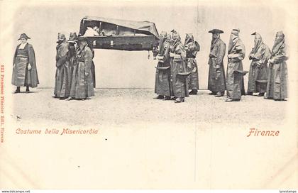 Italy Florence Firenze Costume della Misericordia Monks Uniforms postcard
