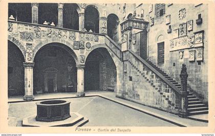 A807 Italy Firenze Florence Cortile del Bargello vintage postcard