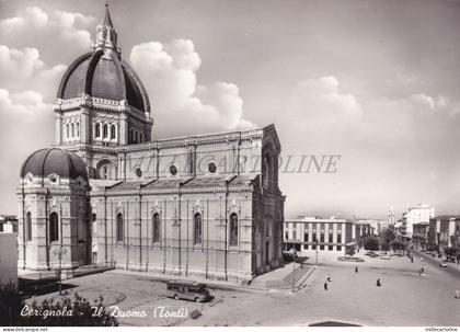 CERIGNOLA - Il Duomo, Tonti, Cartolina 1963