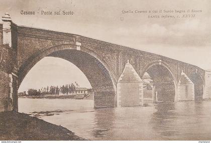 Cartolina - Cesena - Ponte sul Savio - 1921