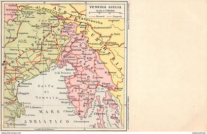 Italia - Venezia Giulia - Carta geografica della regione