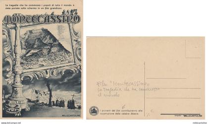 # IL FILM "MONTECASSINO"  CART. PUBBLICITARIA DEL FILM CHE HA COMMOSSO IL MONDO