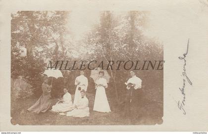 FONTANIGORDA - Gita - Donne con ombrellini - Fotocartolina