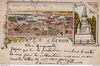 #GENOVA: PANORAMA  DI GENOVA lato est