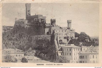 Italy 1924 Genova Genoa Castello de Albertis Castle vintage postcard B811