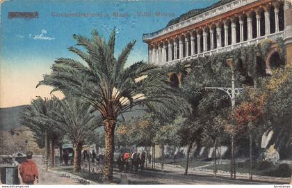 B027 Italy Genova Genoa Circovallazione a Mare Villa Milyus vintage postcard