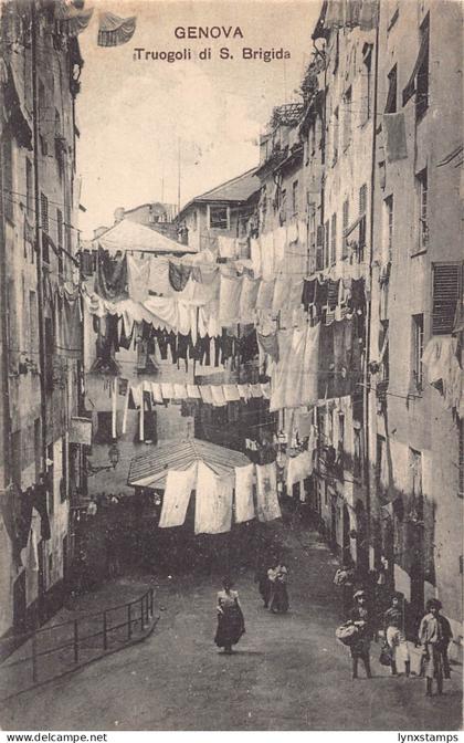 B147 Italy Genova Genoa Trugoli di S Brigida vintage postcard