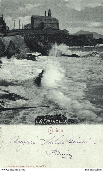 #GENOVA-QUINTO: LA SPIAGGIA 1900