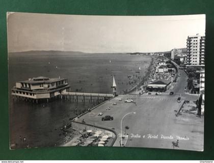 Cartolina Follonica - Viale Italia e Hotel Piccolo Mondo - 1963