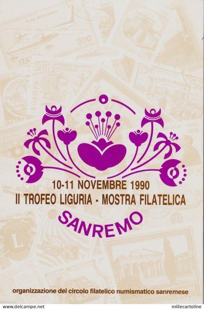 # SANREMO: 1990- II TROFEO LIGURIA - MOSTRA FILATELICA