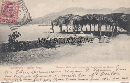 VENTIMIGLIA Balzi - Rossi: Mentone visto dalle terrazze  ristorante Des Grottes