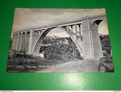 Cartolina Isernia - Viadotto - Ponte Centrale 1950 ca