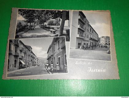 Cartolina Saluti da Isernia - Vedute diverse 1950 ca