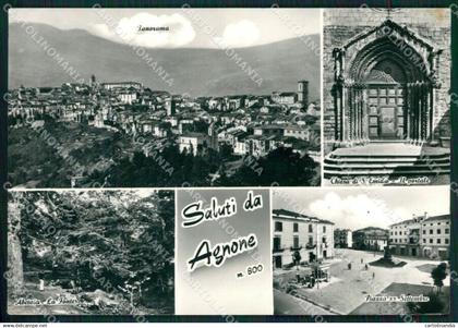 Isernia Agnone Saluti da Foto FG cartolina ZKM7534