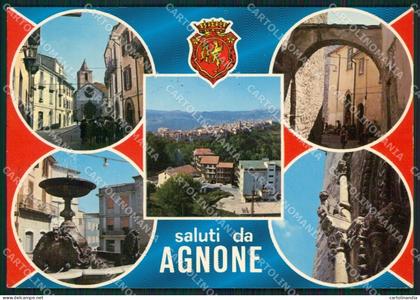 Isernia Agnone Saluti da Foto FG cartolina ZKM7535