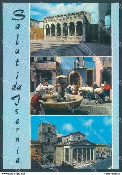 Isernia Città Chiesa saluti da FG cartolina JK1513