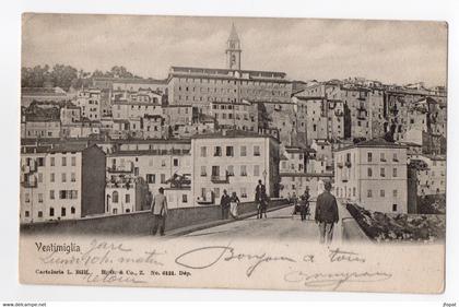 ITALIE - VENTIMIGLIA Pont et Ville, pionnière
