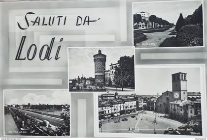Cartolina - Saluti da Lodi - 1960