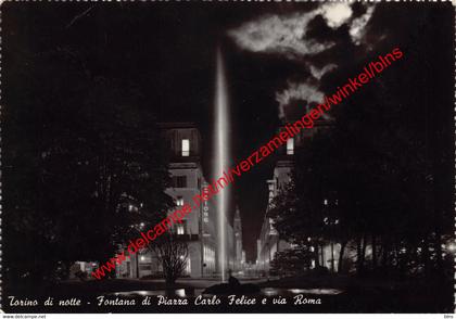 Torino - Fontana di Piazza Carlo Felice e via Roma - Piemonte