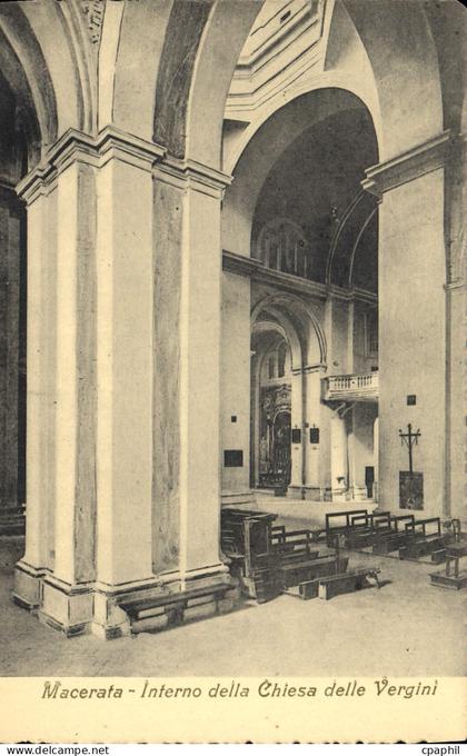 CPA Macerata Interno della Chiesa delle Vergini