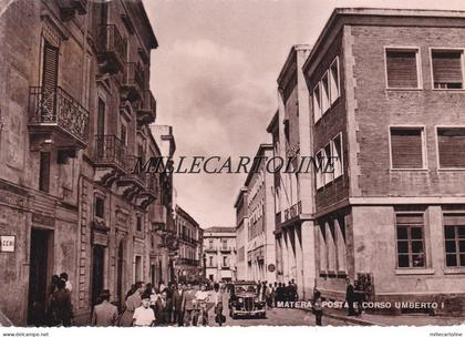 MATERA: Posta e Corso Umberto I   1951
