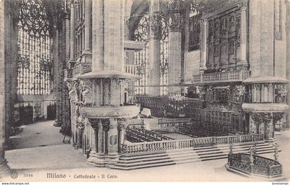 A651 Italy Milan Milano Cathedral Il Coro vintage postcard