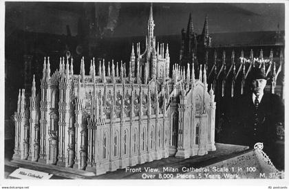 B604 Italy Milan Milano Cathedral Miniature RPPC vintage postcard
