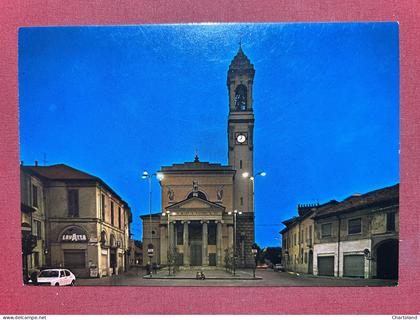 Cartolina - Rho ( Milano ) - Piazza San Vittore - Notturno - 1965 ca.