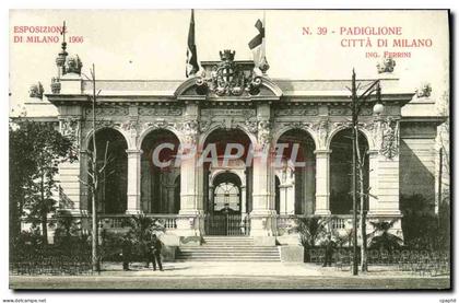 CPA Milano 1906 Padiglione citta del Milano