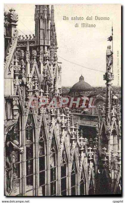 CPA Milano Un Saluto dal Duomo di Milano