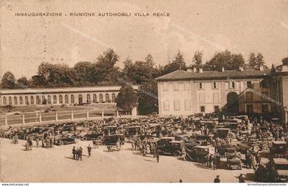 ec61 cartolina monza innaugurazione riunione automobili villa reale milano