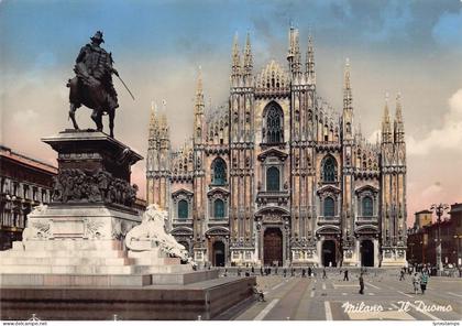Italy Milano Milan Duomo Cathedral RPPC vintage postcard