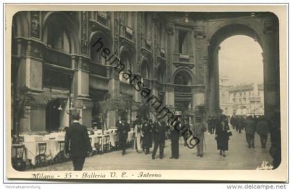 Milano - Galeria Vittorio Emanuele - Interno - Fotografia - Foto-AK - Ediz. A. Traldi Milano