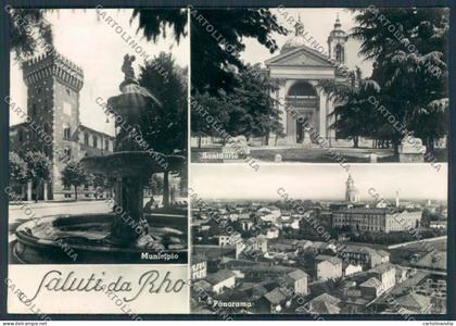 Milano Rho Saluti da foto FG cartolina BB7955