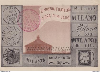 MILANO: X Mostra Filatelica - Fiera di Milano  viagg. con annullo
