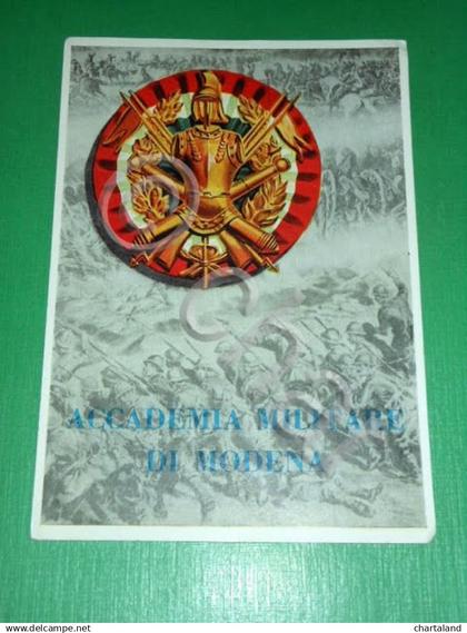 Cartolina Accademia Militare di Modena - Corsi per Allievi Ufficiali 1960 ca