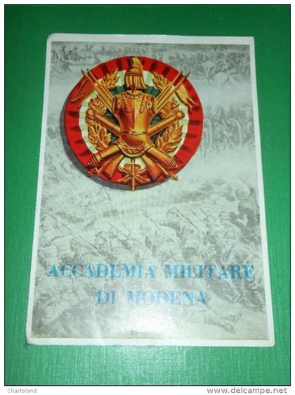 Cartolina Accademia Militare di Modena - Corsi per Allievi Ufficiali 1960 ca #1