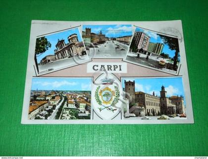 Cartolina Carpi - Vedute diverse 1963