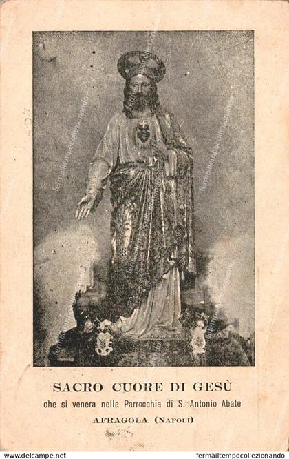 de18  cartolina afragola sacro cuore di gesu' provincia di napoli