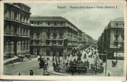 Italia - Italie - Italy - Napoli - Naples - Piazza della Borsa - CPA