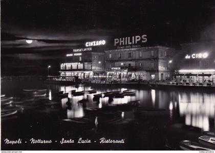 NAPOLI - Notturno - Santa Lucia - Ristoranti 1957