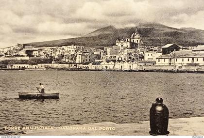 Cartolina - Torre Annunziata - Panorama dal Porto - 1953
