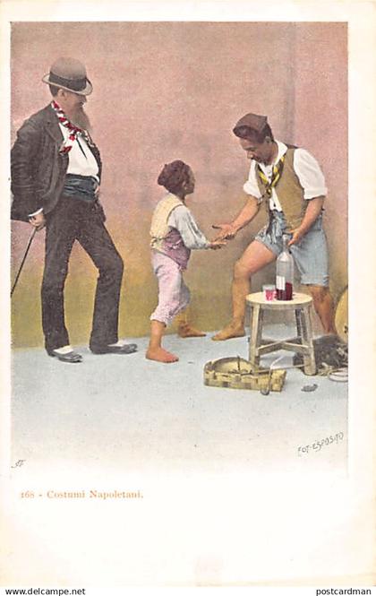Costumi Napoletani - Gruppo di uomini e bambino - Ed. Esposito 168