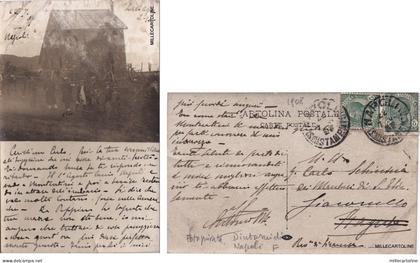 # NAPOLI: 1908 - FOTOCARTOLINA - DINTORNI DI NAPOLI
