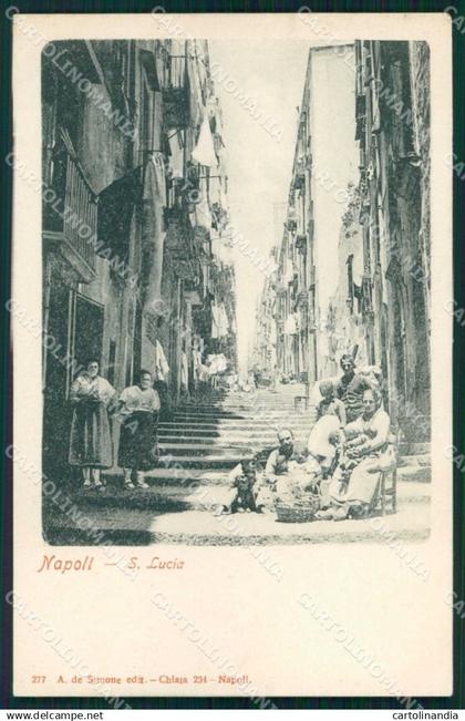 Napoli Città Santa Lucia cartolina MX5966