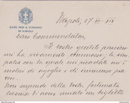 # NAPOLI:  testatina- ENTE PER IL TURISMO DI NAPOLI- BIGLIETTO