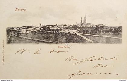 Cartolina - Novara - Panorama - 1900