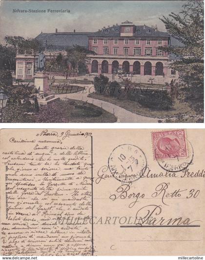 NOVARA: Stazione Ferroviaria   1912